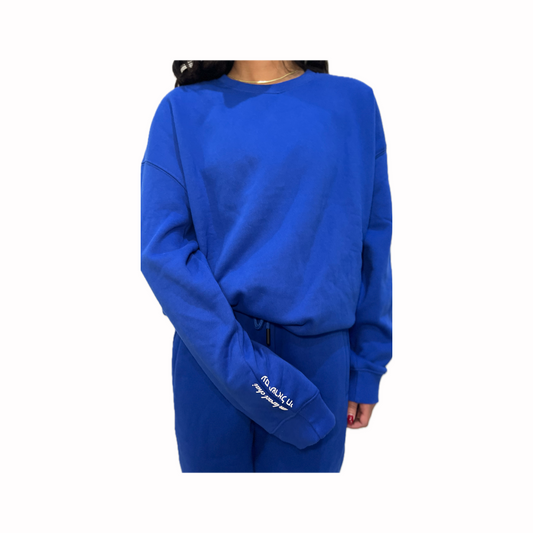 Am Israel Chai Royal Blue Set - UNISEX